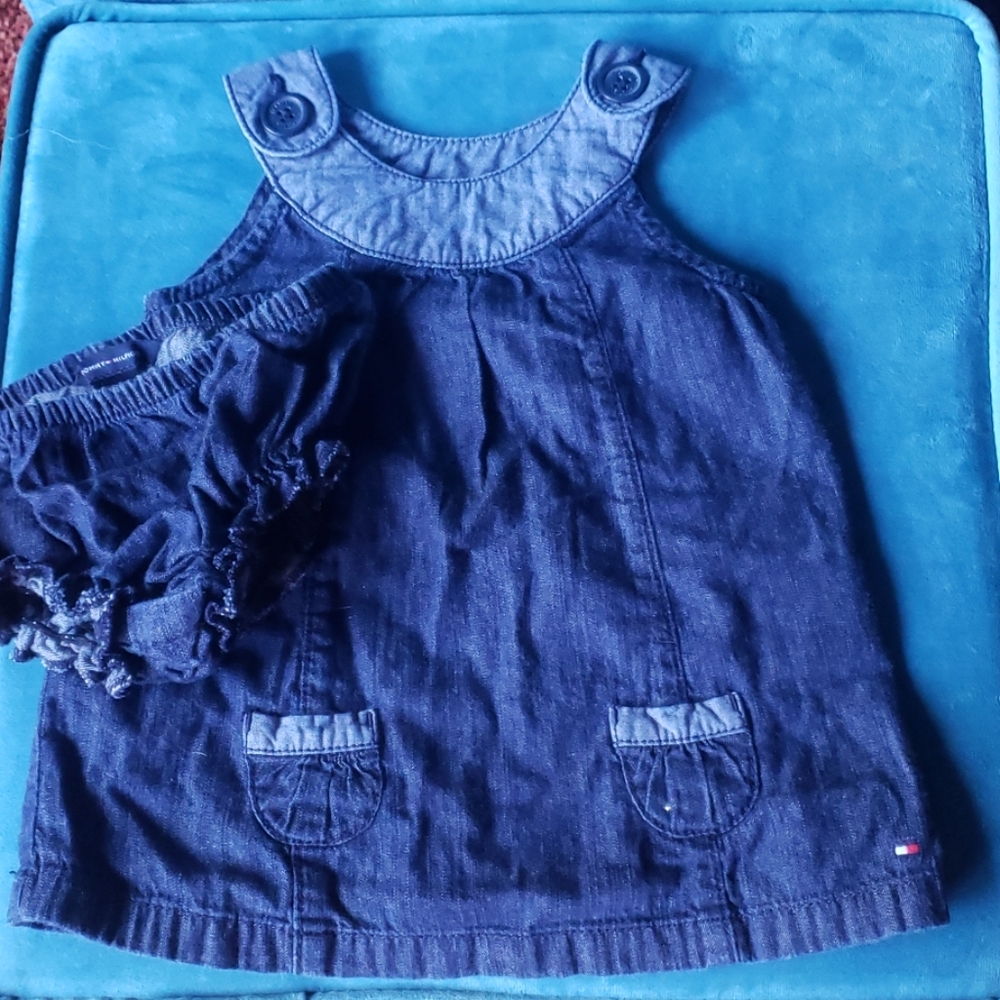 TOMMY HILFIGER DENIM DRESS & BOTTOM